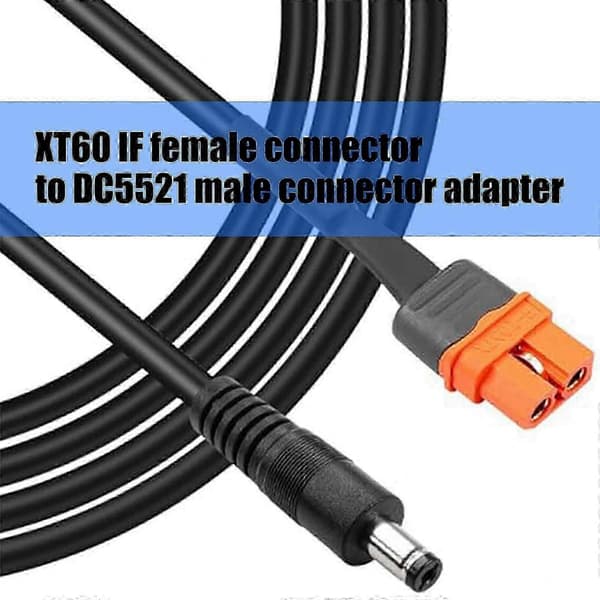 DC5521 Han til 2+1 Pin XT60 Hun Adapterkabel til Signal- og Strømoverførsel i Bærbare Enheder 300cm