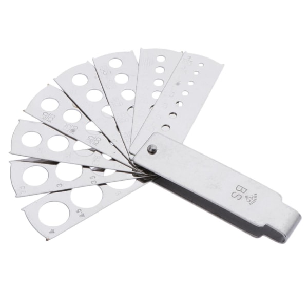 Set Vikbar Aluminium Fläktform Kalibreringsmätare Fläktmätare 8st