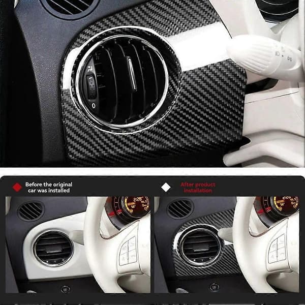 Real Carbon Fiber Car Main Driver Side Panel Sticker Interior Trim Cover for Accessories LHD Carbon Fiber Pattern