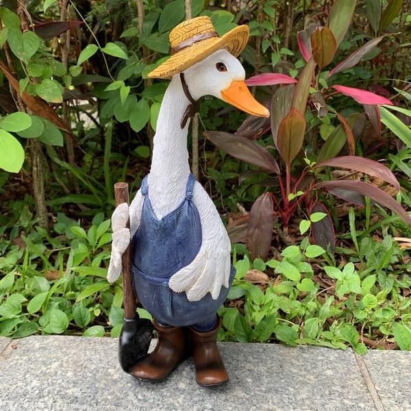 [RM] Decorative Resin Duck Statue, Miniature Duck Statue, Cute Statue