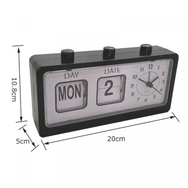 Manuell Flip Clock Digital klocka Skrivbordskalender