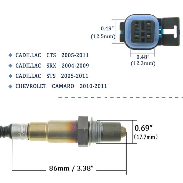 Egnet til Chevrolet Cadillac bildele iltsensor 12616203 12597449~01328