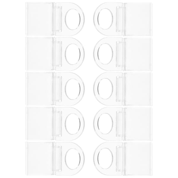 [RM]Gardinklämma Transparenta Akrylklämmor för Persienner U-formade 10-pack