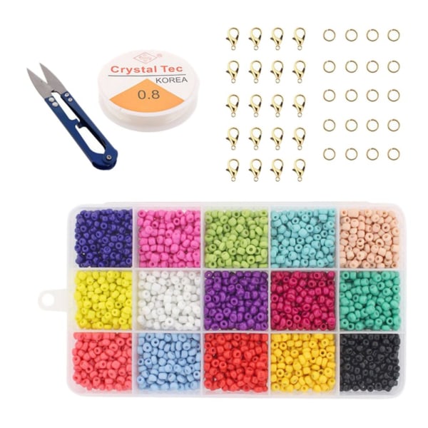 1 Set Stora Pärlor DIY Hantverk Smyckesset Flickor Handgjord Leksak A