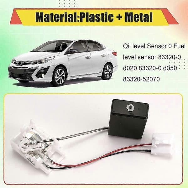 Brændstofniveausensor til Vios Yaris Vitz 2001-2005 Modeller Black White
