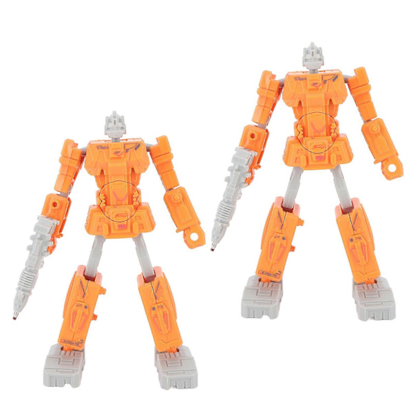 [RM]2st Deformationsrobotleksak Deformationsrobotpenna Demontera Studentstudie Brevpapper Orange