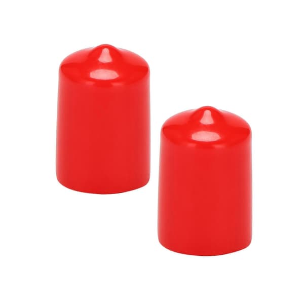 10 st Gummiändskydd 16mm Id Pvc Runda Rör Bultskydd Skruvskydd Röd