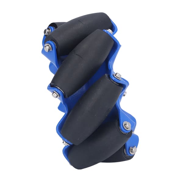 3-inch 45° Omnidirectional Wheel with 8 TPU Rubber Driven Rollers Industrial Robot Car Parts Left 5606‑0100‑0076