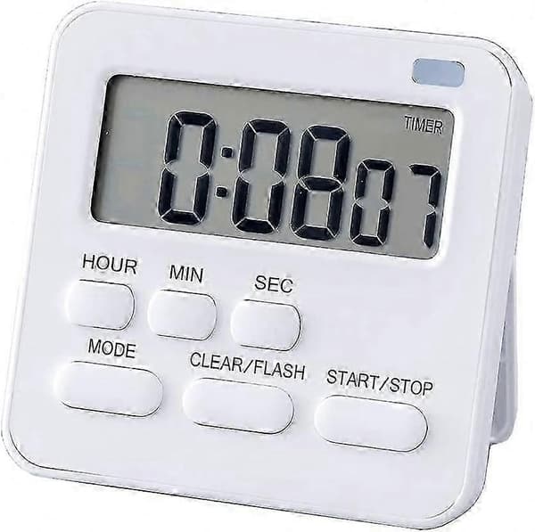 Multifunksjonell timer med nedtelling og opptelling