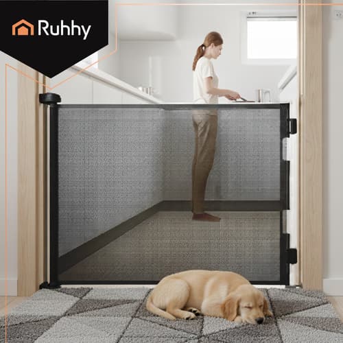 Extendable Safety Gate 160 cm - Roll Gate for Children & Pets