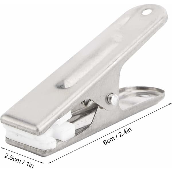[RM]20 stk klesklyper i rustfritt stål, vindtette, kraftige, multifunksjonelle klyper, metall, matforsegling, utendørs