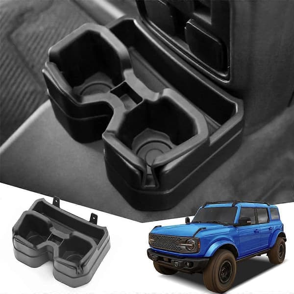 [RM]Rear Dual Cup Holder Compatible with Accessories 2021 2022 2023, Expandable Removable