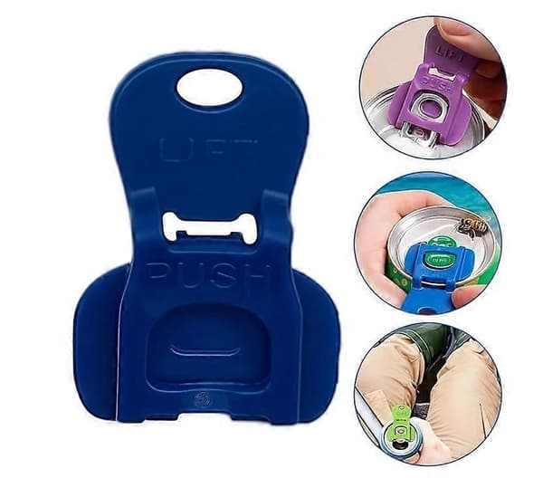 [RM]Easy Tab Opener & Drink Protector, 6/12/24 pcs. Plastic Jar Openers Tool for Beer (FMY) 12PCS