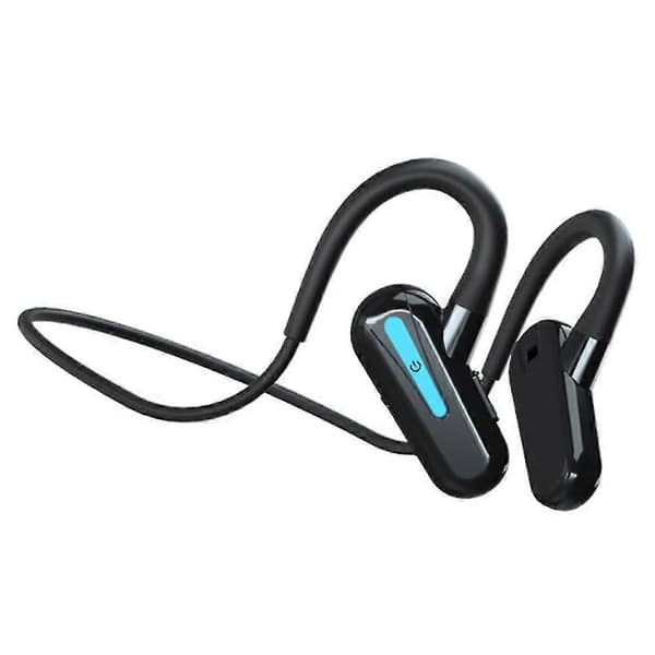 Benledning Hodetelefon Sport Løping Vanntett Trådløs Bluetooth-kompatibel Hodetelefon Med Mikrofon Blue