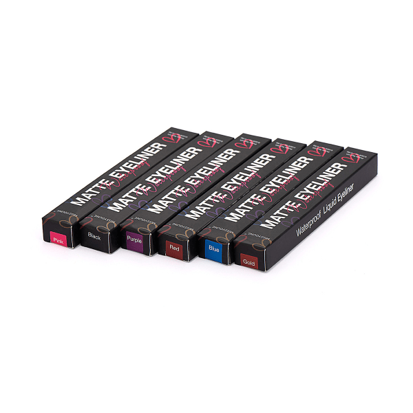 Matt Färg Eyeliner Vattentät Långvarig Flytande Eyeliner Penna red