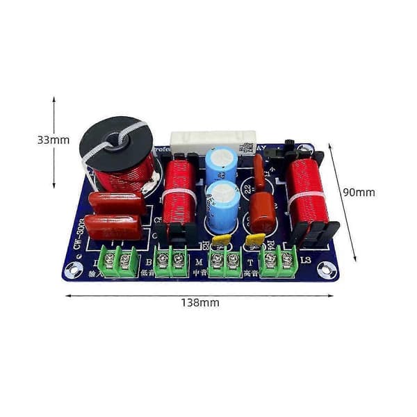 [RM]3-way frequency divider Hi-fi crossover audiophile home theater high midrange and low speakers Retrof