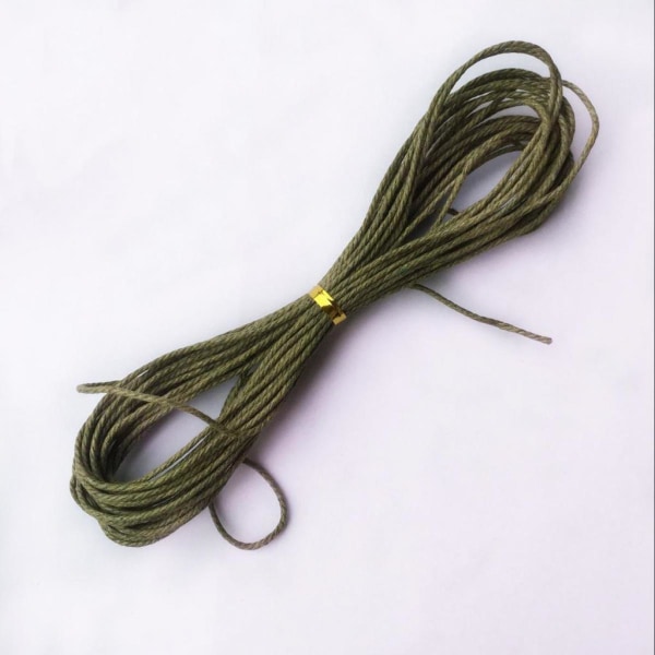 6 Stycken 10 Meter Vaxad Bomullsrep för Smyckestillverkning 1,5 mm Bred #3