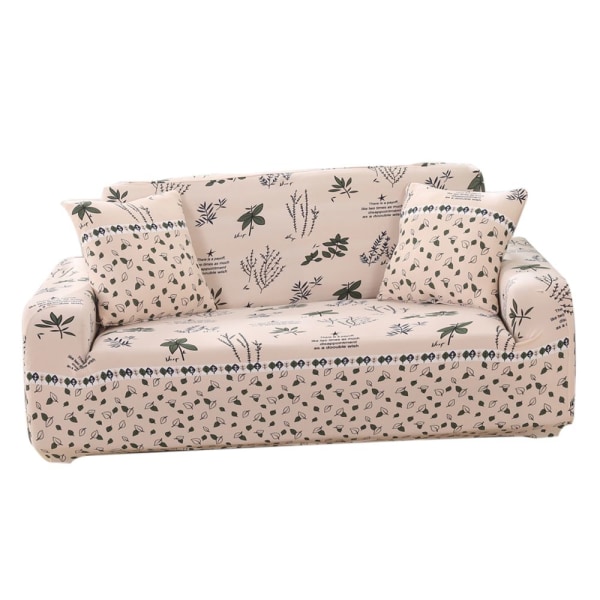 Tvättbar soffa för sitsöverdrag 145-185cm beige blommig