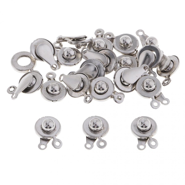 20x Koppar halsband, armbandskontakter, snäpplås, tillbehör, 10x7mm