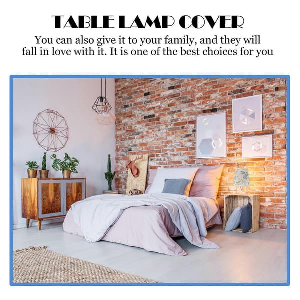 [RM]1 pc Linen Fabric Lampshade Table Lamp Lampshade E27 Lamp Holder Lamp Cover