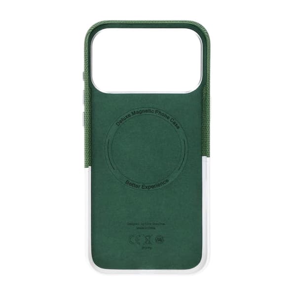 Magnetisk mobildeksel med kortholder i skinn til iPhone 17 Pro og 18 Pro - Hvit PU Leather