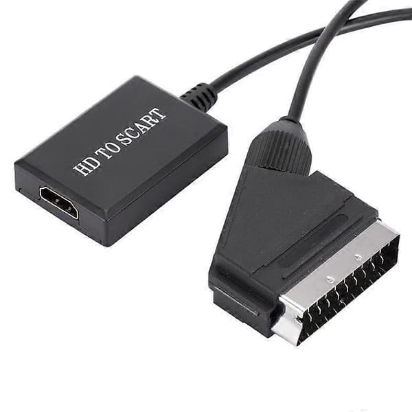 HDMI til SCART-omformer 1080p HD video lydadapter