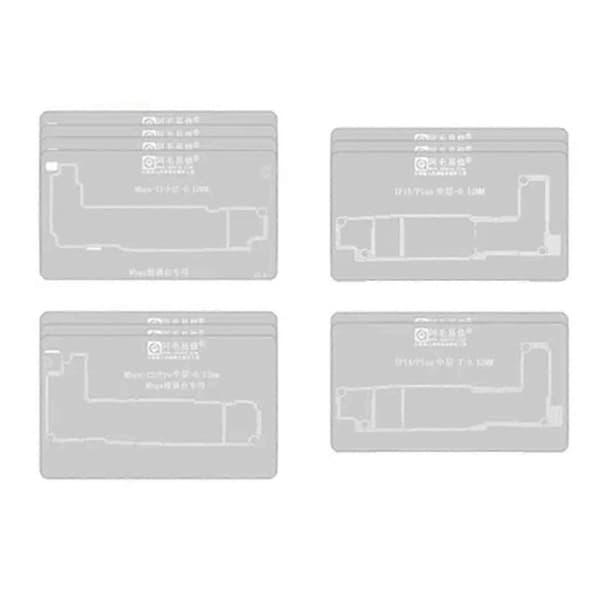 IP X-15 24 I 1 Mellemlags Reballing Stencil Platform Kits Til XS XSMAX 12 13 14 Pro/Max Mini Plus