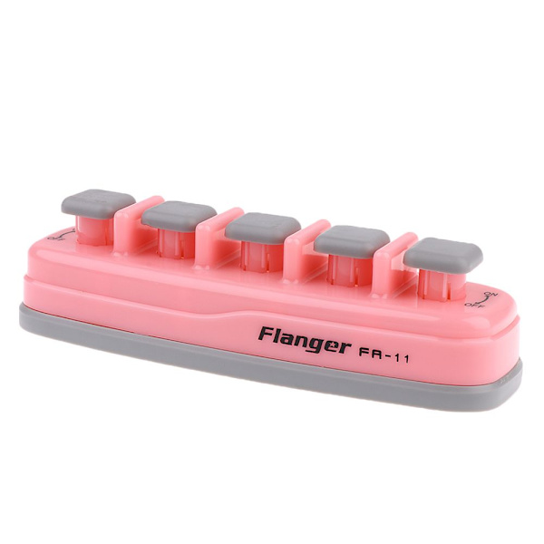 Flanger FA-11 piano hand fingerövning spänningsträning tränare rosa