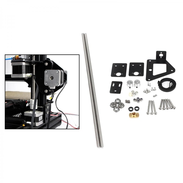 3D-skrivare Dubbel Z-axel Kit Z Spännrulle Set för Ender-3 Ender3 Del - Avancerad tillverkningsteknik, hög tillförlitlighet och hög