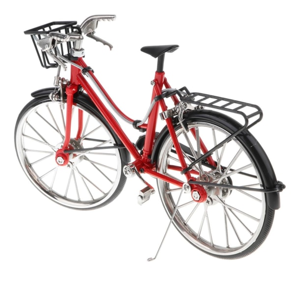 1:10 Simulering Legering Støbt Model Cykel Cykel Legetøj Kunst Håndværk Rød