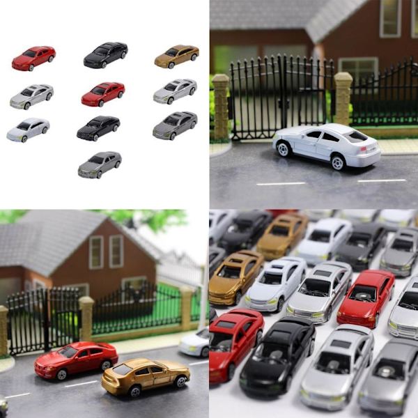 HO Skala Miniatyr Modellbil Leksak 1/87 Byggnad Tåglandskap Set Om 50/60/70 60 Delar
