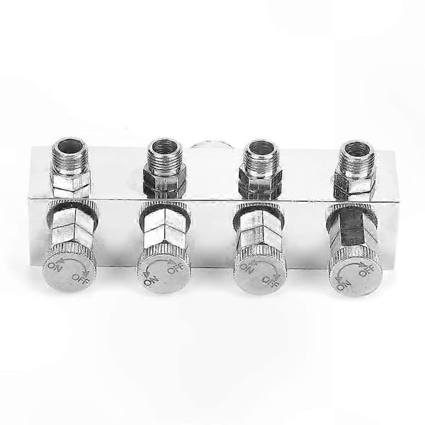 Aluminium luftslangesplitter med justerbare airbrush-adapterfittings