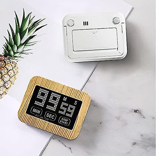 Köksklocka, pekskärm, digital LCD, magnetisk nedräkningstimer, stoppur med högt alarm