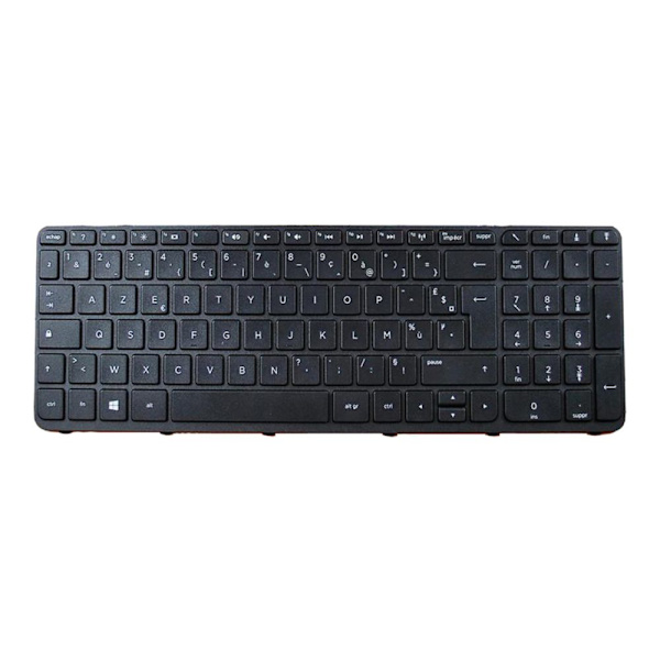 Bakgrundsbelyst tangentbord AZERTY Franskt tangentbord