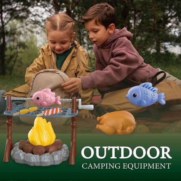 40 delar/set Leksaksmat för lägereld Inomhus Utomhus Barn Simulering Camping BBQ Picknick Matlagning size