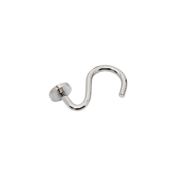 5-pack metall duschdraperikrokar, duschring, duschdraperikrokar, silver