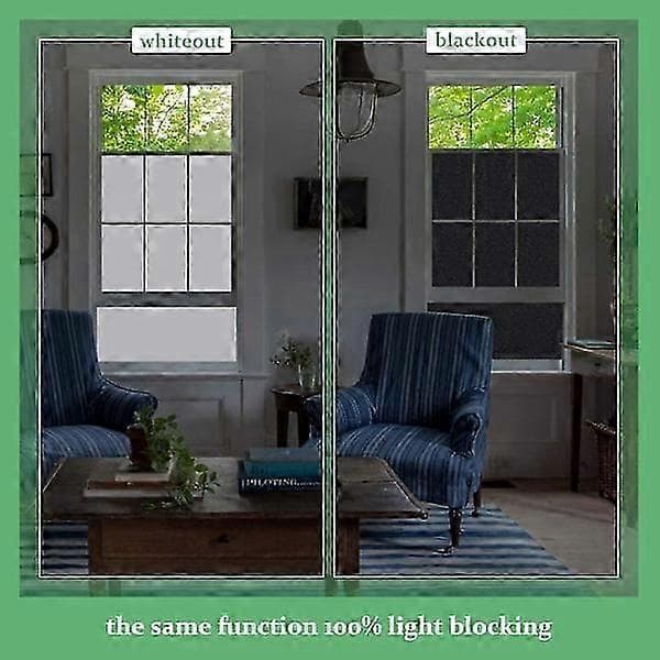 Hvit blendingsvindusfilm 100 % lysblokkerende rommørkning total blending