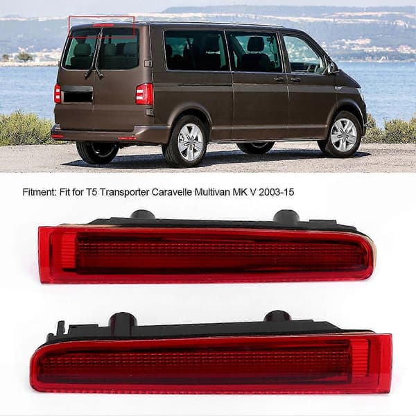 Bageste øvre bremselys-enhed kompatibel med T5 T6 Multivan Transporter MK V 0315 2-dørs