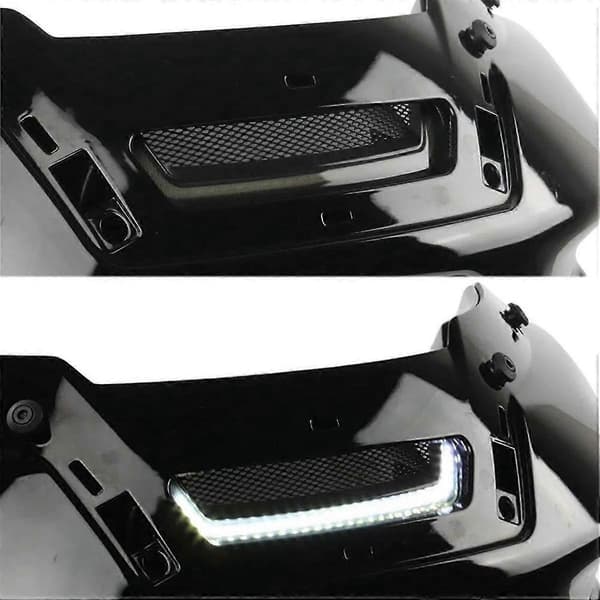 Motorcykel Hvid Tracer Forlygte Udluftningsaccent LED til Softail Low El FXRST FXLRST 2022-2024
