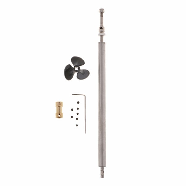 Drivlina Fartyg Båt Delar 10cm Metall Drivaxel System Set För 4mm Motoraxel
