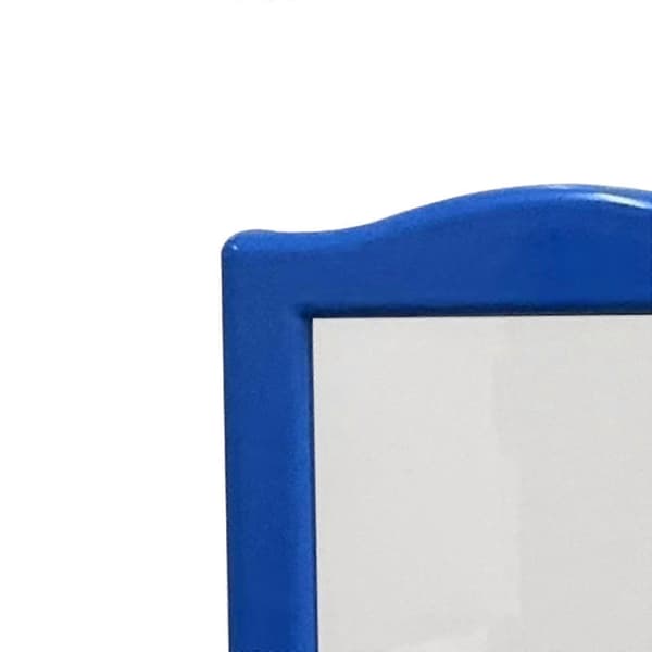 [RM]Dubbelsidig stående bildram piedestal bildram för festbröllop vit Blue inner size 9cmx13.5cm