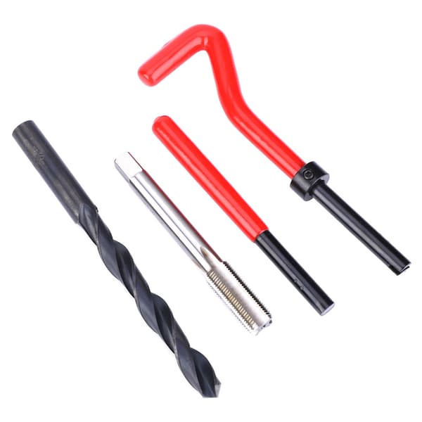 [RM]17pcs M10x1 Stainless Steel Thread Repair Kit Drill Tap Wrench Insert Tool