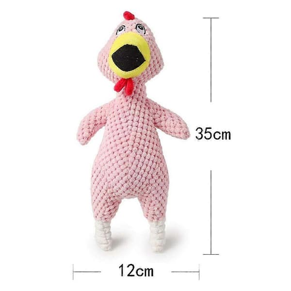 Pehmolelu lemmikin pureskeluun ja hampaiden puhdistukseen - Pinkki - 1 kpl
