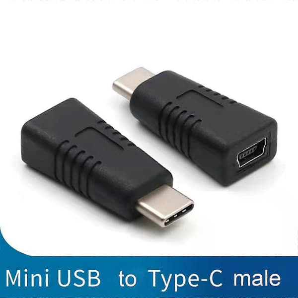 Telefon mini USB hona till typ C hane omvandlare stöder laddning dataöverföring [MI]