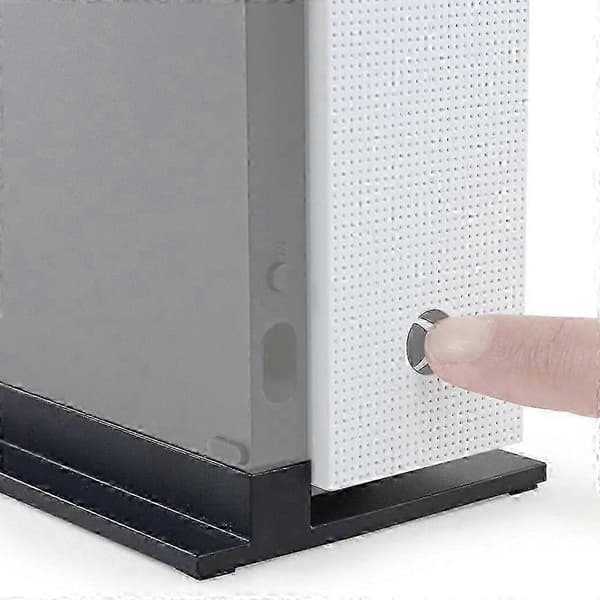 Förhöjd docka för Xbox One S med integrerade kylfläktar och halkskydd för Xbox One Slim konsolstativ Black