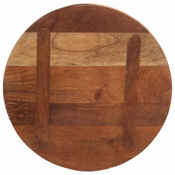 [RM]Tabletop Ø 40x2.5 cm round solid reclaimed wood Trä