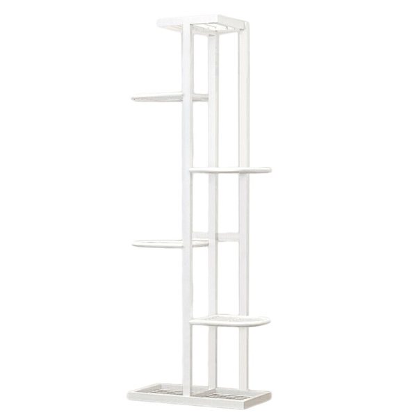 Blomsterställ i nordisk stil för inomhusbruk, balkongdekoration, hem, vit, 108 cm