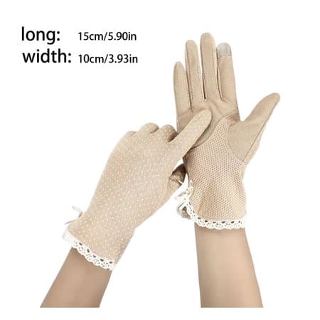 [RM]Women's UV Sun Protection Long Gloves Full Finger Touchscreen Not