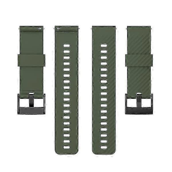 Til Suunto 7 24mm ensfarvet silikone urrem HYTO