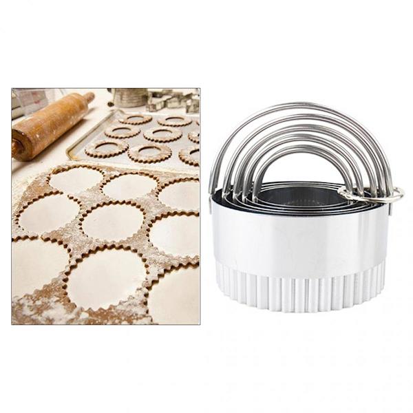 Cirkel Bakform Kök DIY Bakning Fondant Tårtform Ring Stil A